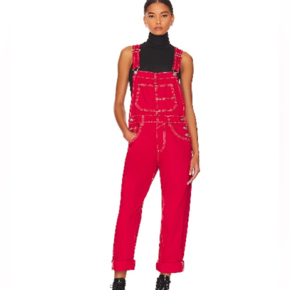 We the free red overalls